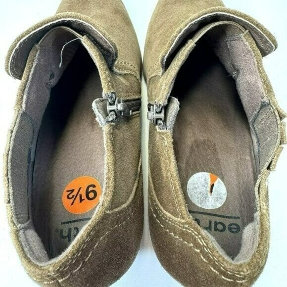 Earth Shoes Ankle Booties Womens Size 9.5 Brown Suede Leather Western Boho - Picture 9 of 10